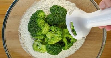 2 ingrédients : Mixer le brocoli avec la farine : Incroyable !!