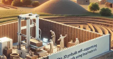 Cette imprimante 3D monte des murs en argile autoportants et isolants avec des matériaux locaux