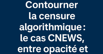 Contourner la censure algorithmique : le cas CNEWS, entre opacité et désinformation
