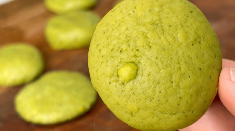 Cookies Pistache : 1 Ingrédient et Sans Cuisson💚 Sans Farine, Ni oeufs