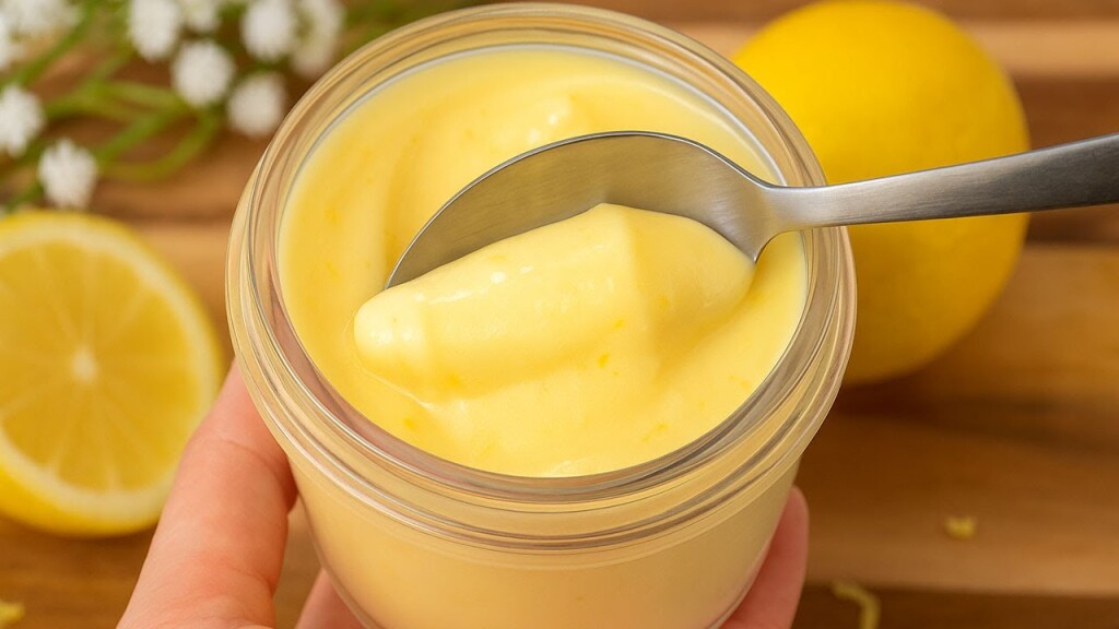 Crème au Citron : 3 Ingrédients 🍋Sans Oeufs, Ni Farine, NI Fécule✨Lemon Posset ♥