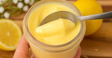 Crème au Citron : 3 Ingrédients 🍋Sans Oeufs, Ni Farine, NI Fécule✨Lemon Posset ♥