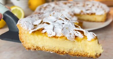 Dessert à la Crème au Citron / Recette Rapide et Facile de la Tarte au Citron