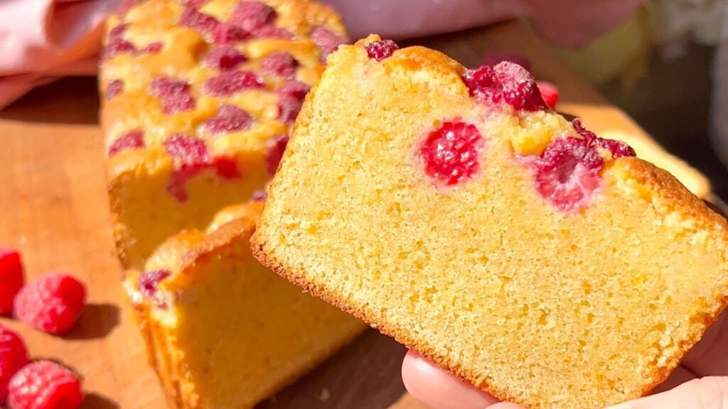 Gâteau aux Framboises : Sans Farine/Sans Gluten🌸5 ingrédients
