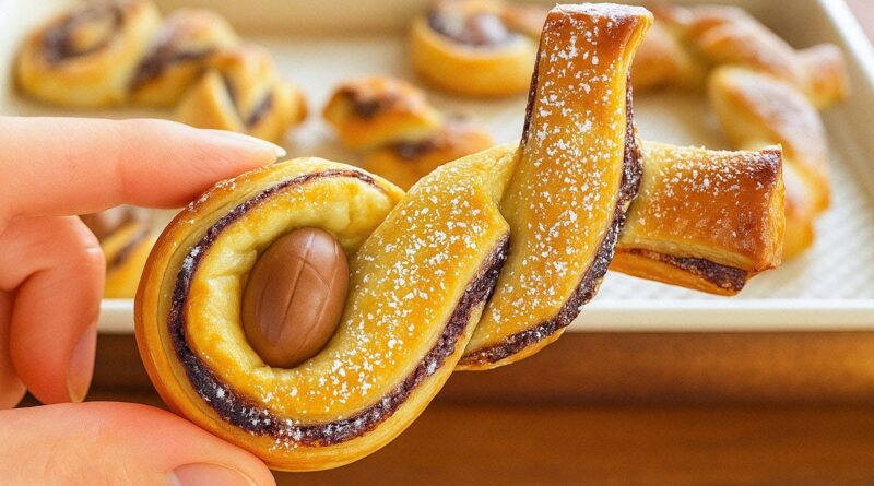 Lapins feuilletés de Pâques 🐰✨ – Une tradition italienne simple et magique !