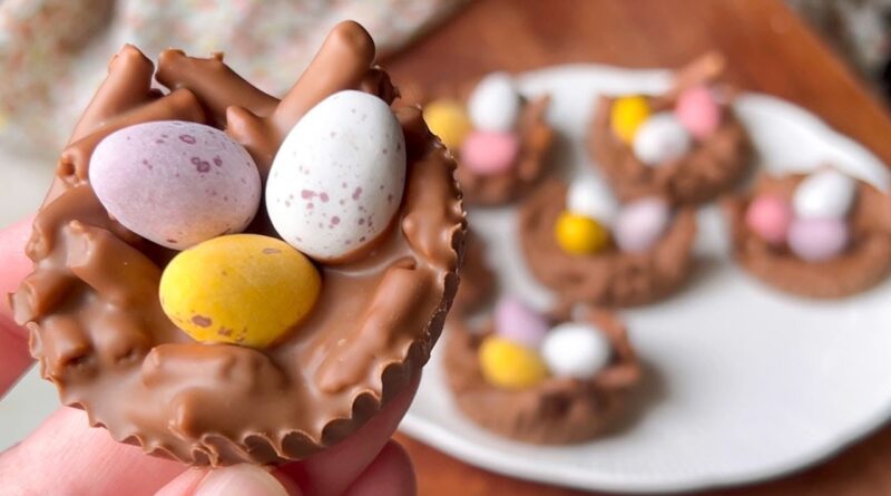 Nids de Pâques : 3 Ingrédients / Recette Minute / Du plaisir pour toute la famille !