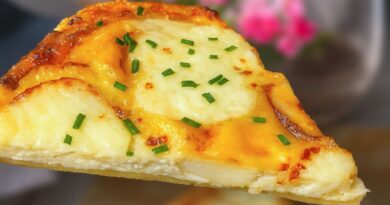 Tarte Pommes de Terre 3 Ingrédients 🥔 SANS Farine, SANS Pâte à tarte, SANS Gluten !
