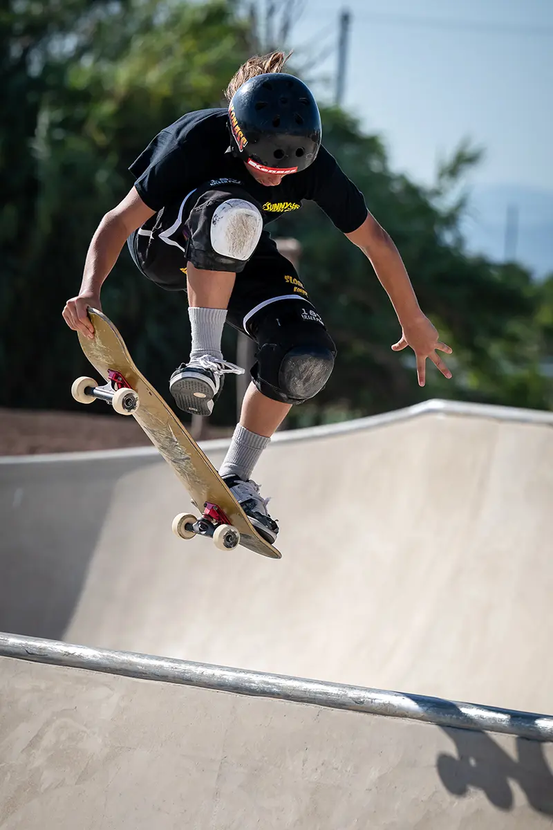 Démonstrations au skatepark