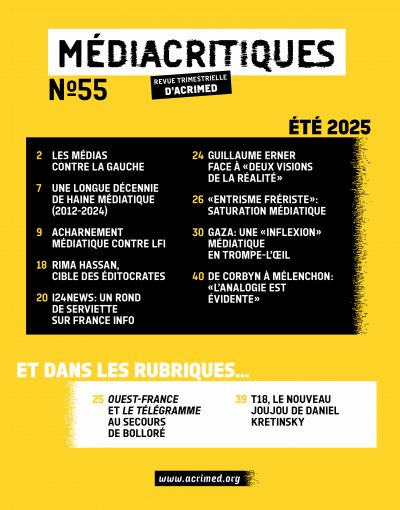 Sommaire du Médiacritiques n°55