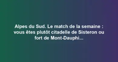 Alpes du Sud. Le match de la semaine : vous êtes plutôt citadelle de Sisteron ou fort de Mont-Dauphin ?