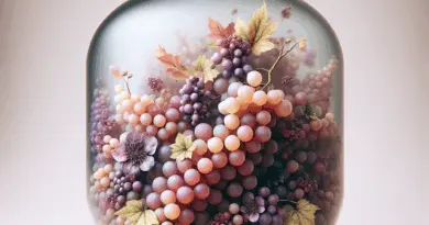 9934673 Vase En Verre Cameo Raisins 39X16cm