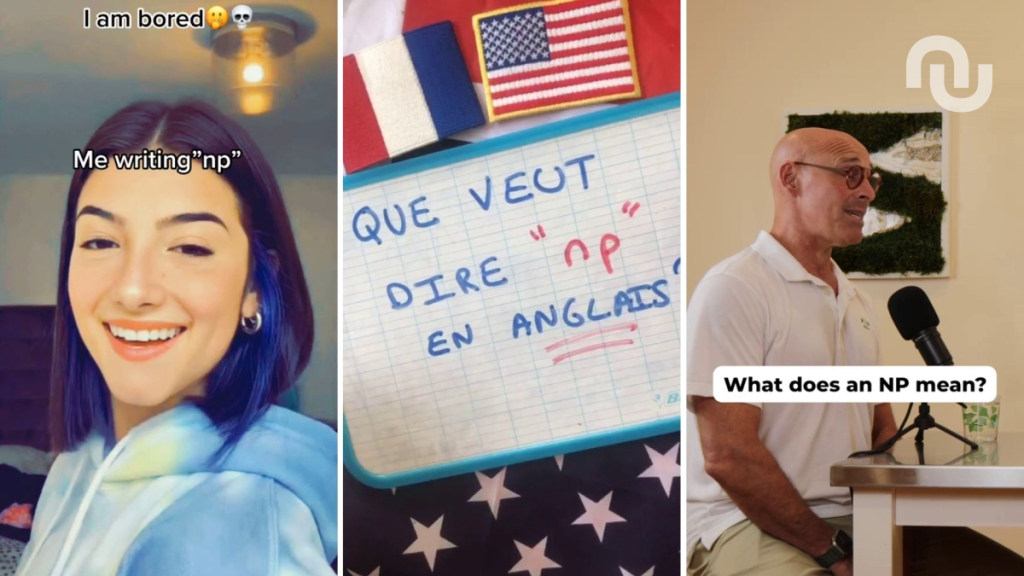 Ça veut dire quoi « np » sur Internet ?