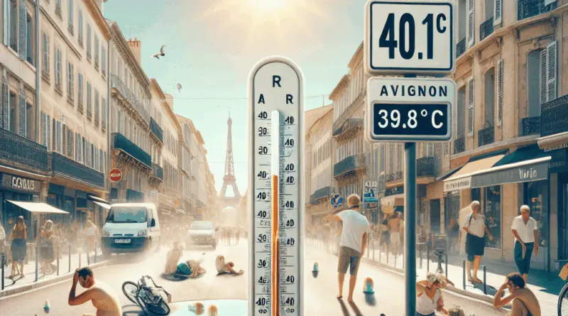 Canicule: 40,1°C à Avignon, 39,8°C à Istres… Des records mensuels de températures battus – BFMTV