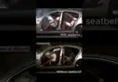 Car Crash Test with and without seat belts