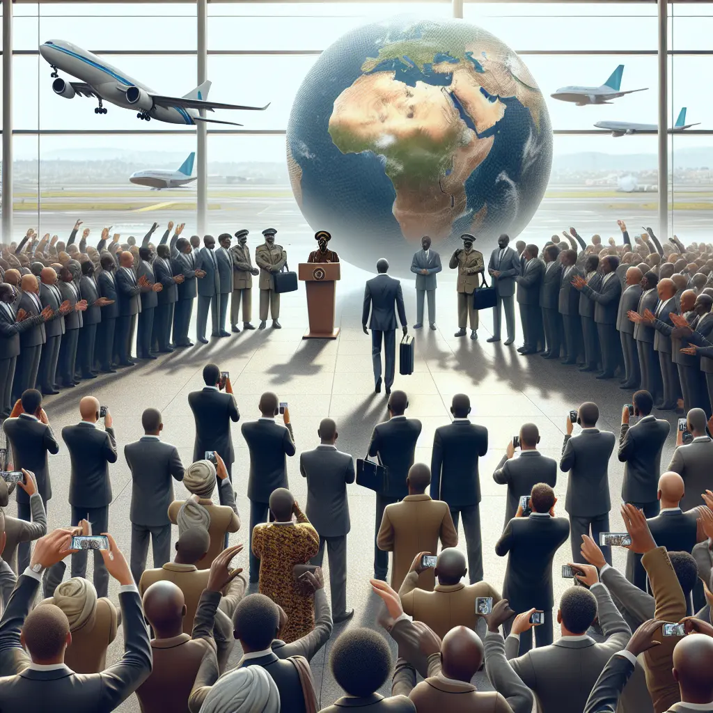 Cette vidéo illustre l’arrivée de Mamadou Doumbouya à l’aéroport international de Kigali et non l’accueil de la dépouille de Paul Kagame 