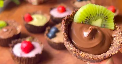 Dessert Sans Farine , Ni Oeufs, Ni Gluten : 4 ingrédients / Tartelette Rapide