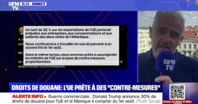 Droits de douane de 30% pour l’UE: la Commission européenne répond à Donald Trump et se dit prête à adopter « des contre-mesures proportionnées »