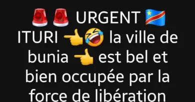 Faux, la ville de Bunia n’est pas occupée par les rebelles CRP
