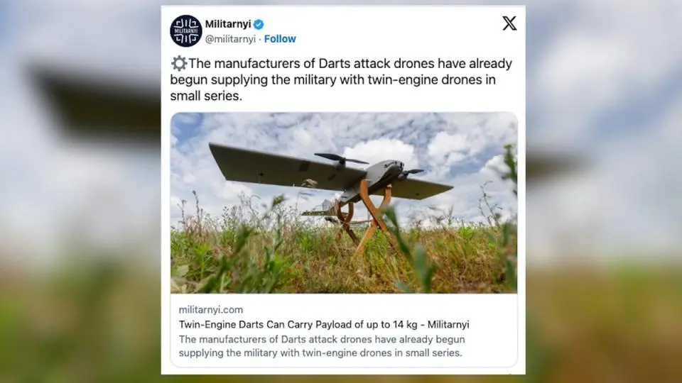 Guerre en Ukraine : que sont les nouveaux drones d’attaque «Darts», utilisés par Kiev ?