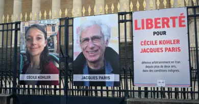 Iran: Cécile Kohler et Jacques Paris, détenus depuis plus de trois ans, inculpés « d’espionnage » au profit d’Israël
