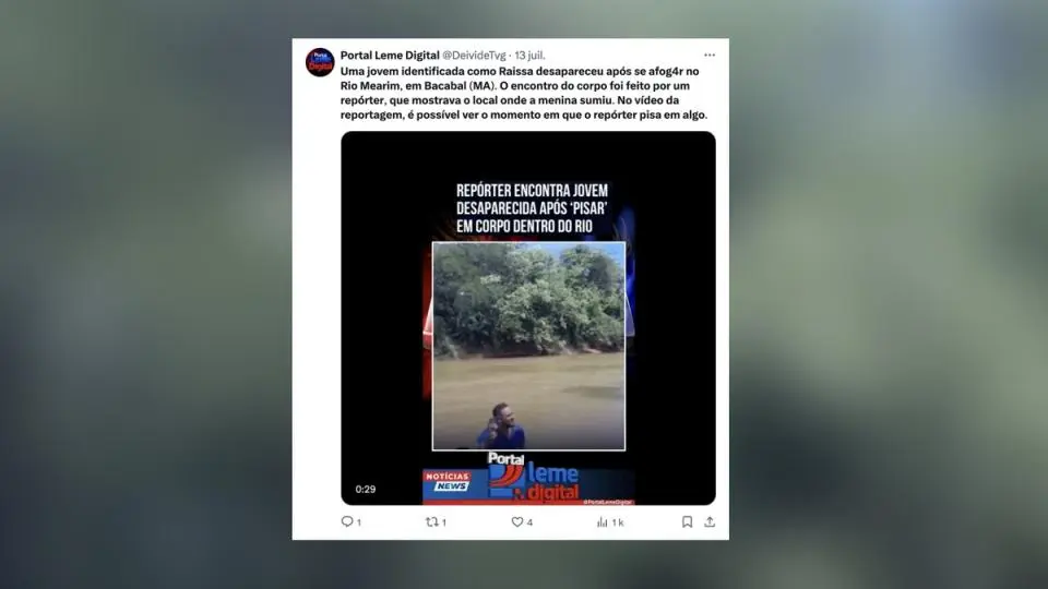 «Je crois qu’il y a un truc ici, au fond de l’eau» : en plein reportage, un journaliste tombe par hasard sur le corps d’une ado disparue
