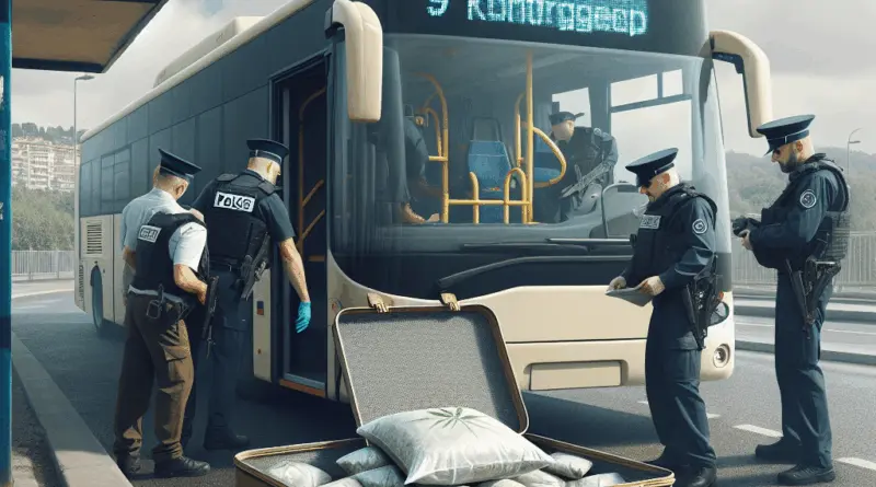 La douane contrôle un bus près de Nice et trouve neuf kilos de cannabis dans une valise  (Ouest-France)