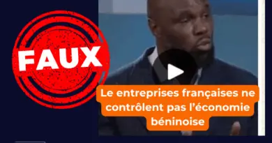 Les entreprises françaises contrôlent-elles l’économie béninoise ? Des déclarations inexactes de Kèmi Séba