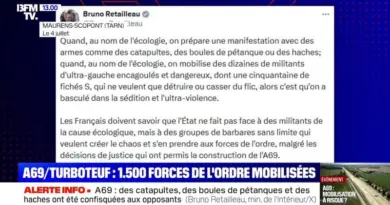 Mobilisation anti-A69: pour Bruno Retailleau, les opposants ont « basculé dans la sédition et l’ultra-violence »