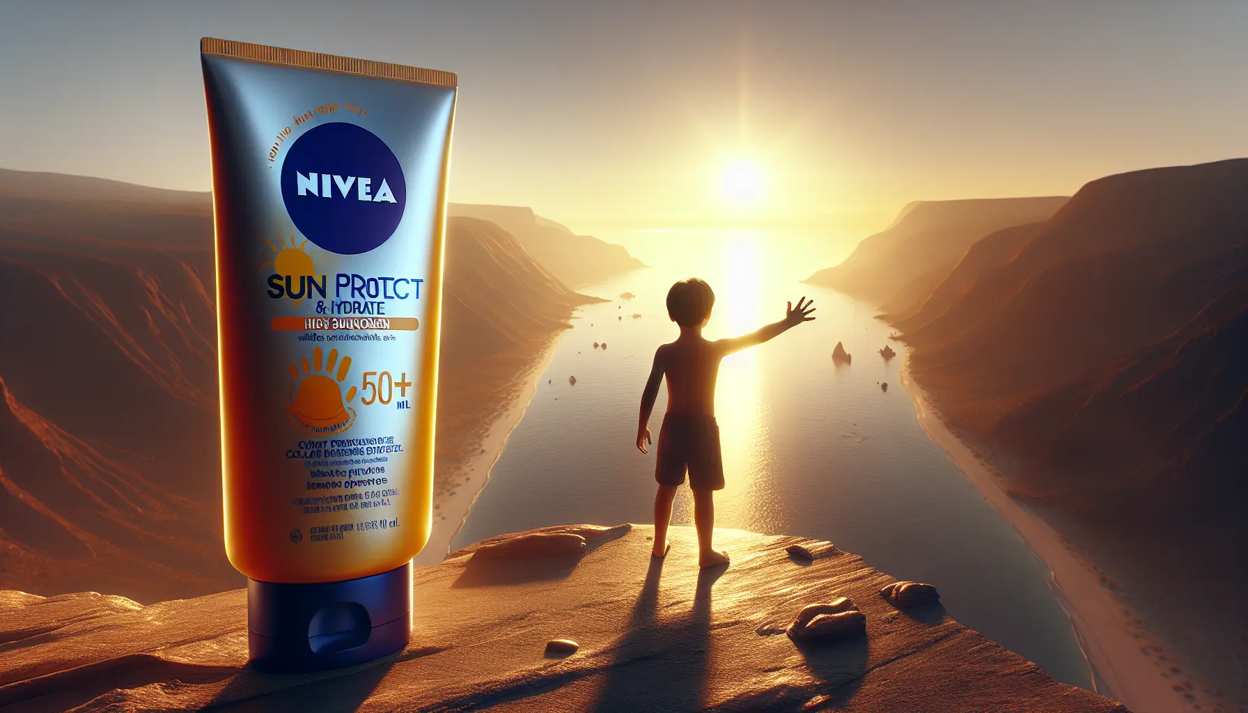 NIVEA SUN Spray Solaire Protect & Hydrate Kids Coloré SPF 50+ 200 ml — Crème Solaire résistante à l’eau — Haute Protection Visage et Corps pour la peau délicate des Enfants – Artia13 est rémunéré par notre partenaire Amazon