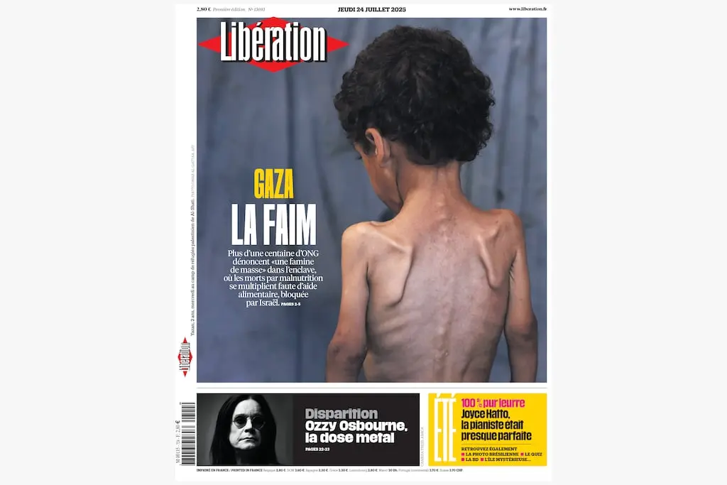 Non, «Libération» n’a pas utilisé une photo du Yémen datant de 2016 pour illustrer la famine à Gaza