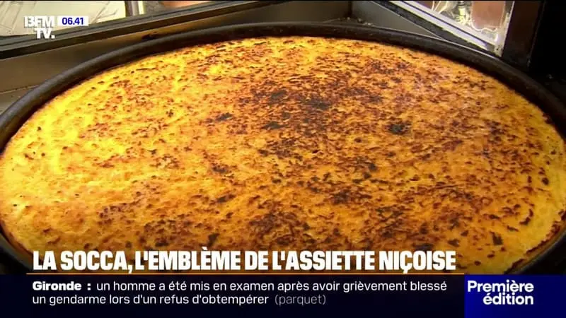 Pois chiche, eau, farine: la socca, l’emblème de l’assiette niçoise