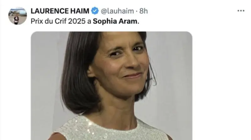 Sophia Aram : l’humoriste a reçu le prix du Crif 2025