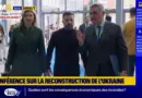 Volodymyr Zelensky arrive à la conférence sur la reconstruction de l’Ukraine organisée à Rome