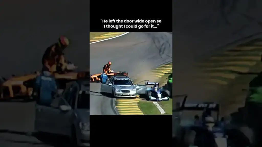When the driver tried to overtake the safety car in a Formula 1 race