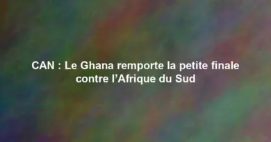 CAN : Le Ghana remporte la petite finale contre l’Afrique du Sud