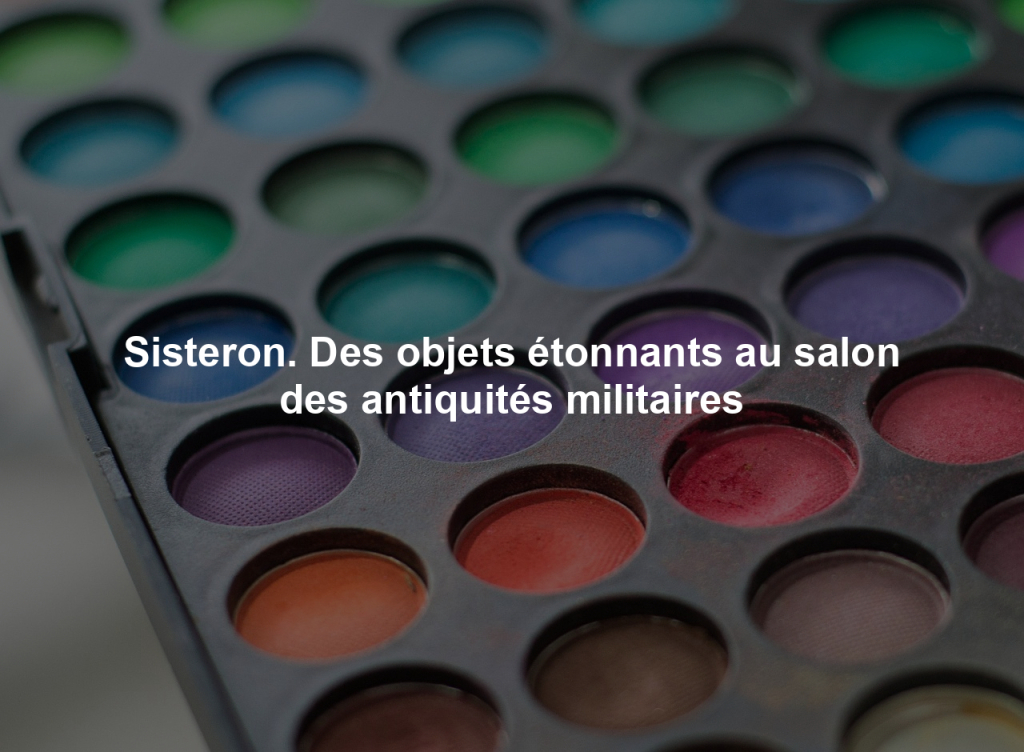 Sisteron. Des objets étonnants au salon des antiquités militaires