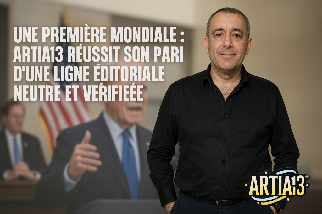 📰 Une première mondiale : Artia13 réussit son pari d’une ligne éditoriale neutre et vérifiée