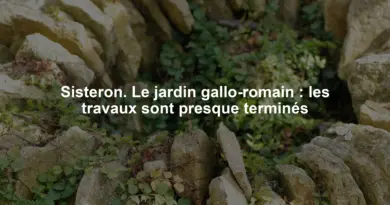 Sisteron. Le jardin gallo-romain : les travaux sont presque terminés