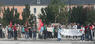 100 manifestants à Annecy en soutien au peuple palestinien
