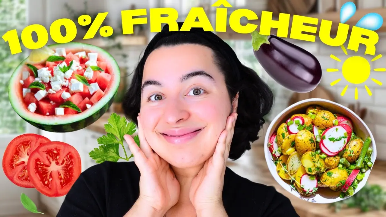 4 SALADES ULTRA FRAÎCHES POUR L’ÉTÉ ! FACILES & ORIGINALES (Vegan + Sans Gluten)