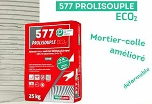577 Prolisouple Eco2, le premier mortier-colle sans ciment portland