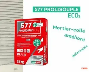 577 Prolisouple Eco2, le premier mortier-colle sans ciment portland