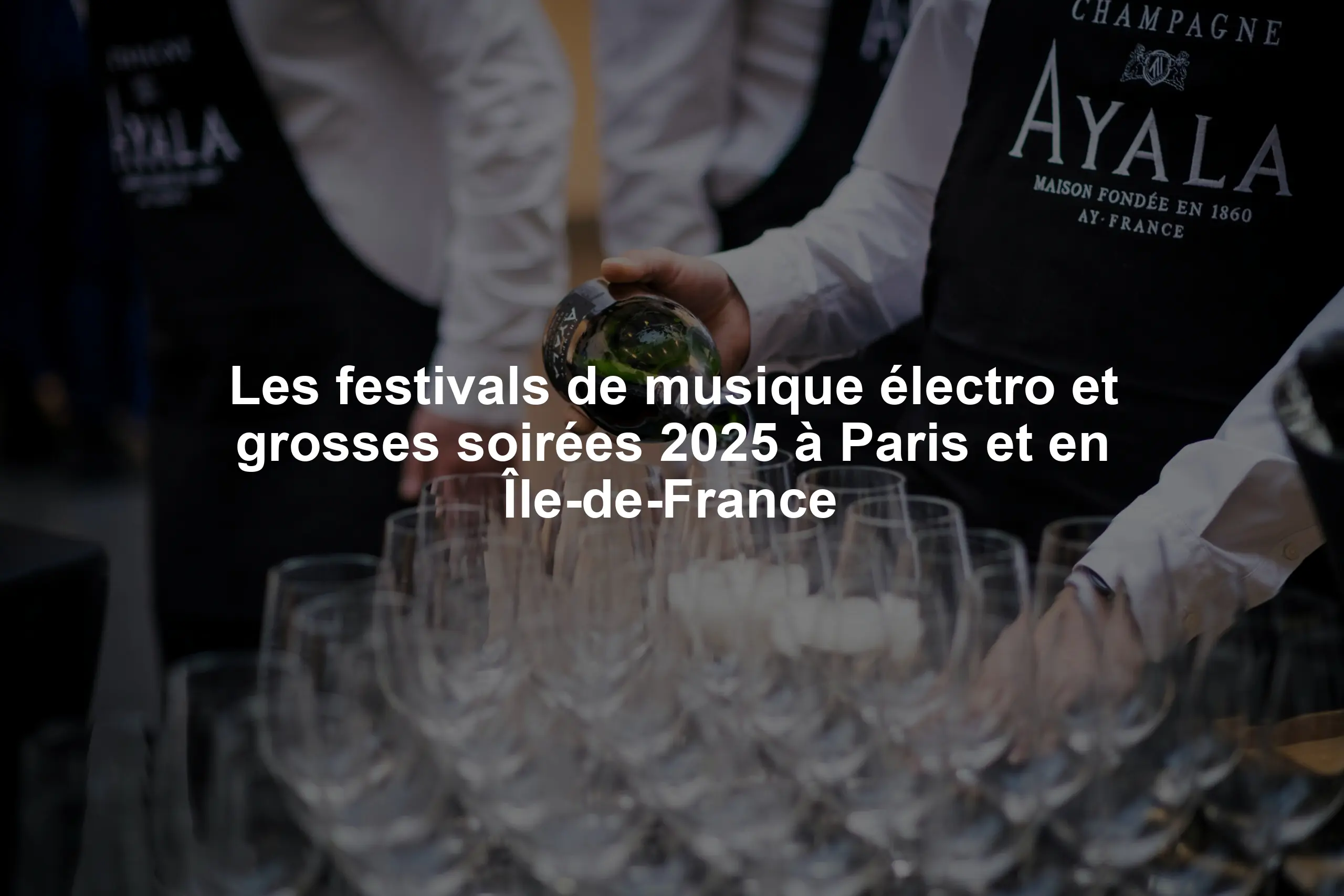 Les festivals de musique électro et grosses soirées 2025 à Paris et en Île-de-France