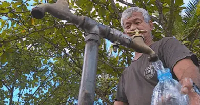 À Tahiti, l'eau des fontaines publiques n'est le plus souvent pas potable