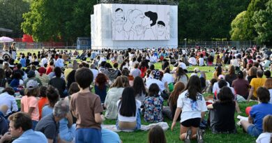 À la Villette, le cinéma en plein air, « drive-in » façon poussette