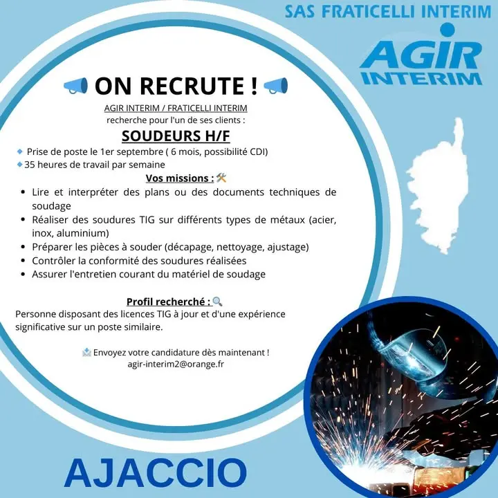 A post from Agir Interim Corse