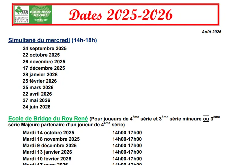 Agenda 2025-2026