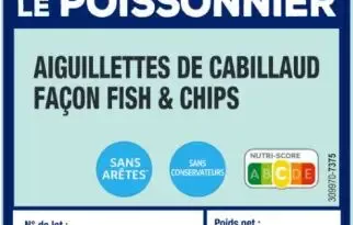 Aiguillettes de cabillaud façon fish and chips 210g