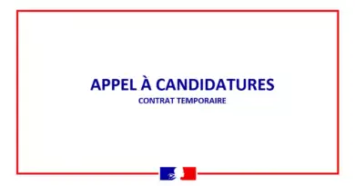 Appel à candidatures - contrat temporaire (1 mois)