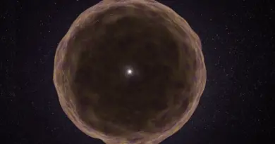 An illustration of SN 2021yfj, a new type of supernova